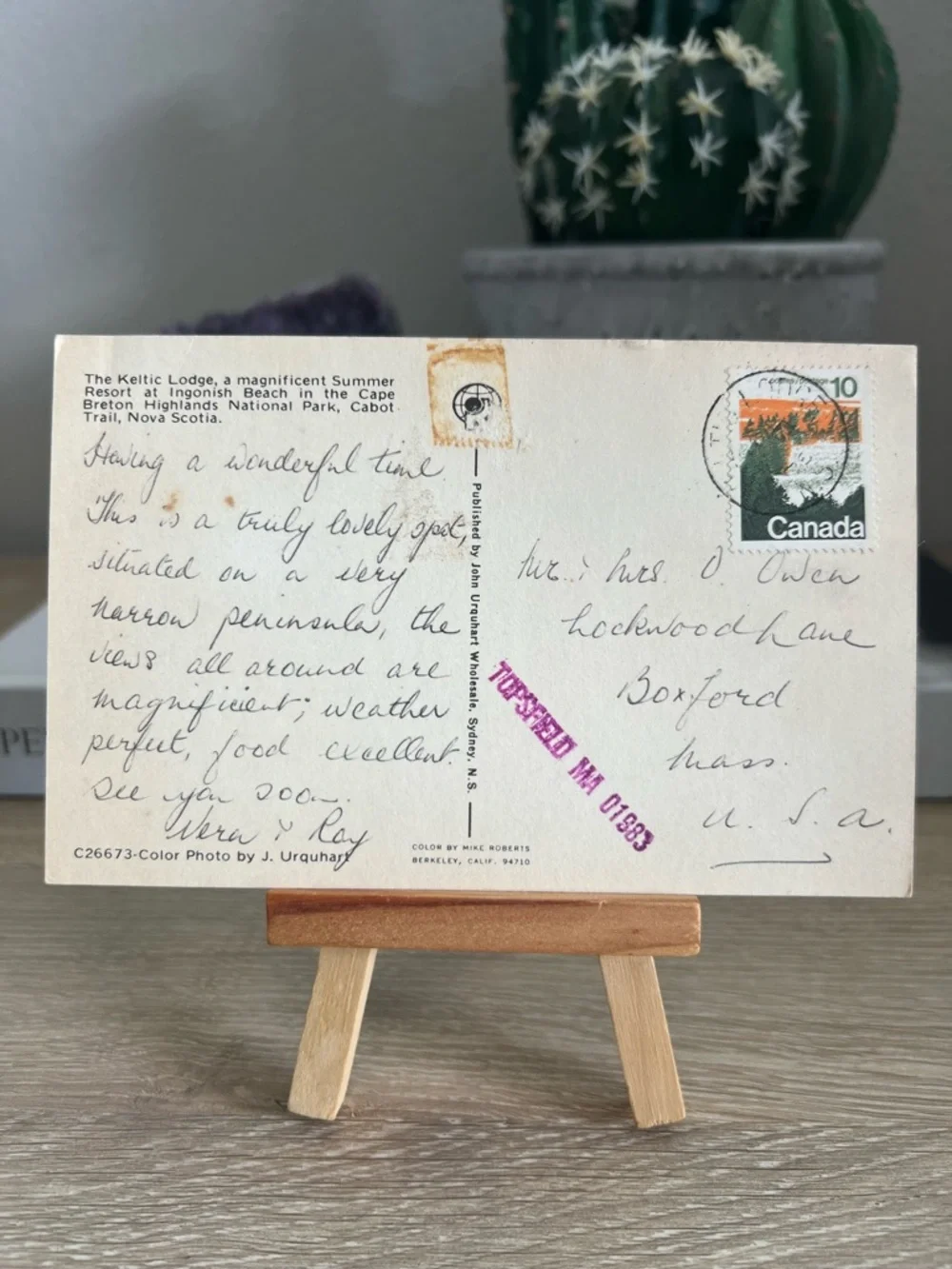 Vintage Keltic Lodge Ingonish Beach Nova Scotia Canada Posted Cabot Postcard